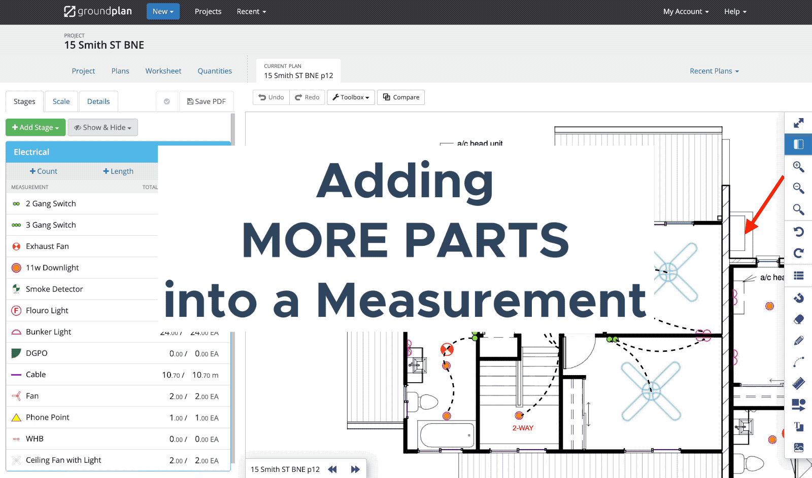 Measurement Parts and Labour - Adding more Parts v3