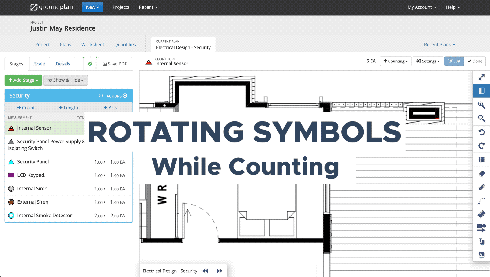 Rotating Symbols while Counting
