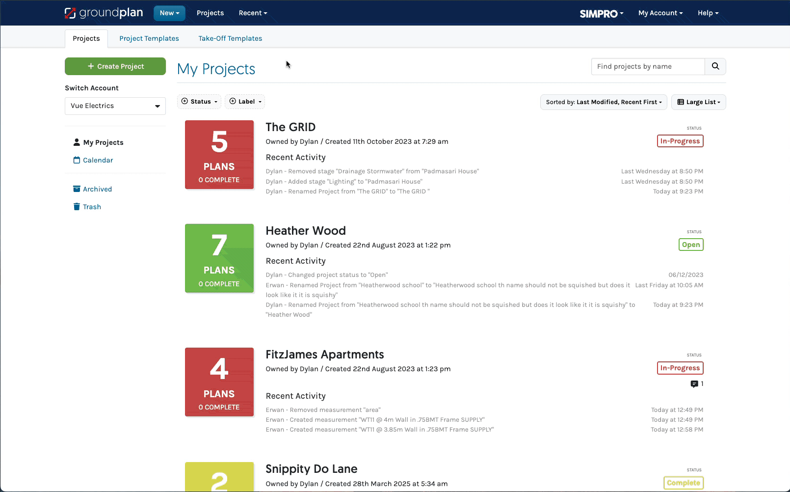 Simpro linked Template V2 part01