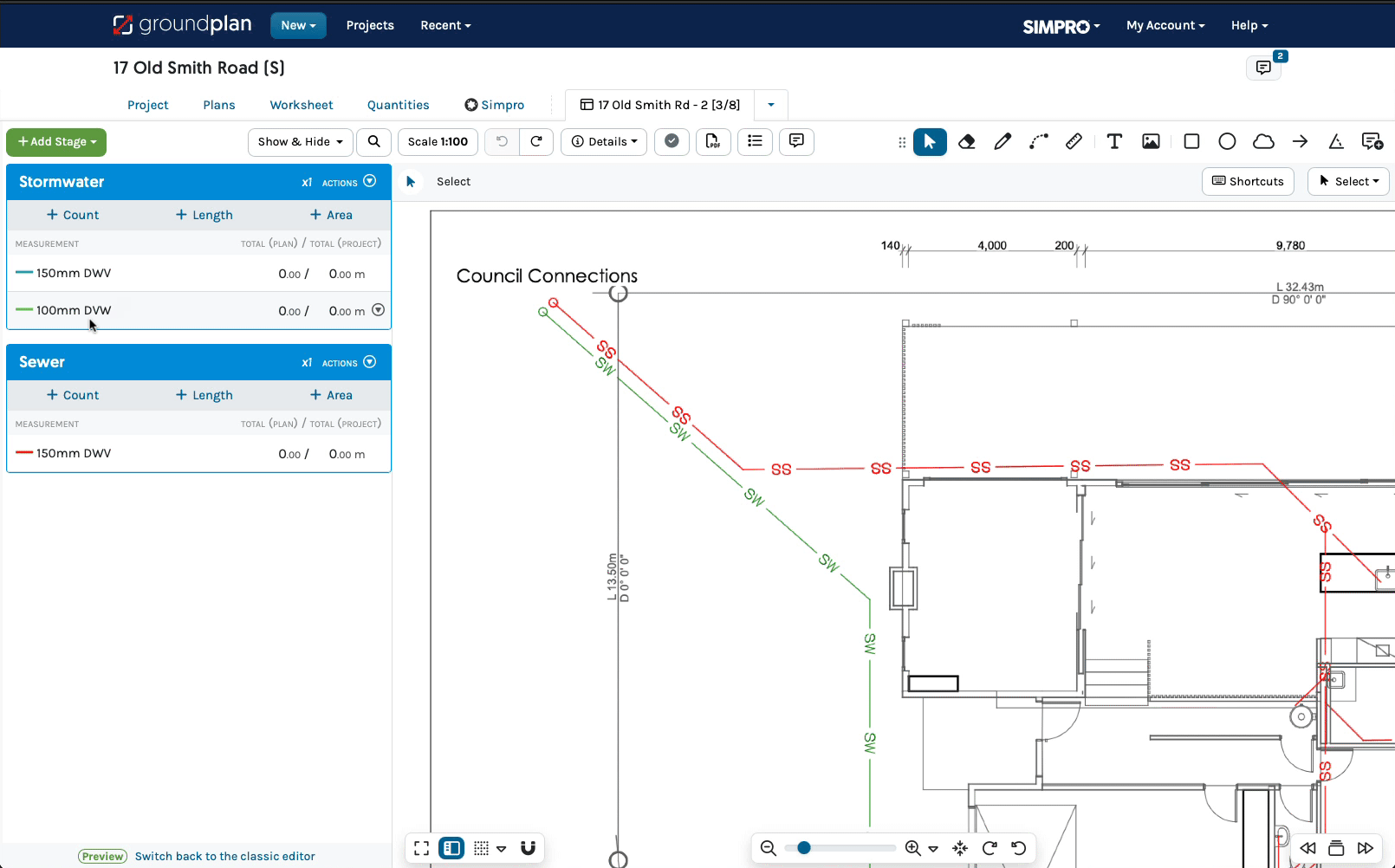 measurement length new ui