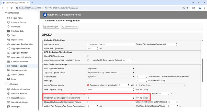 Data Collector Firewall Settings