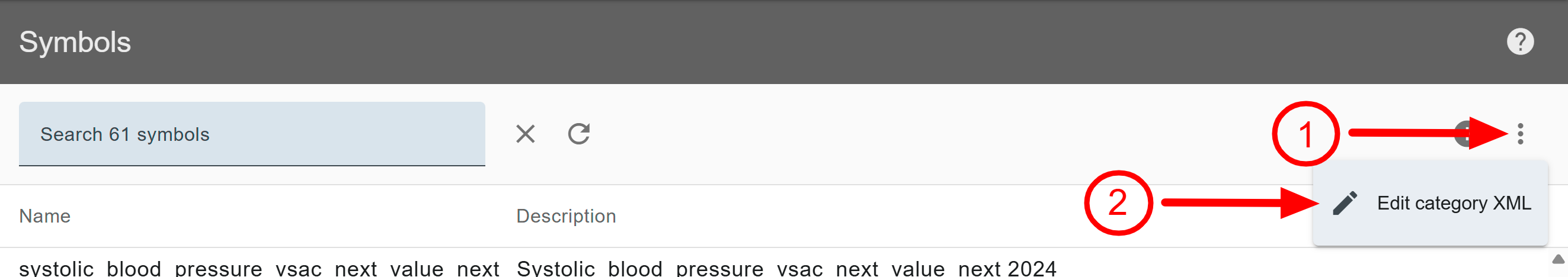 symbols-xml-access