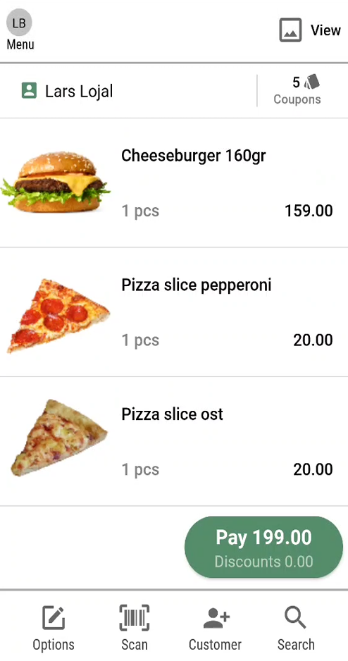 A screenshot of a menu  Description automatically generated