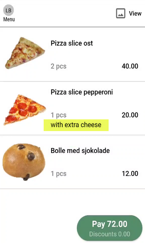 A menu of pizzas and bread  Description automatically generated