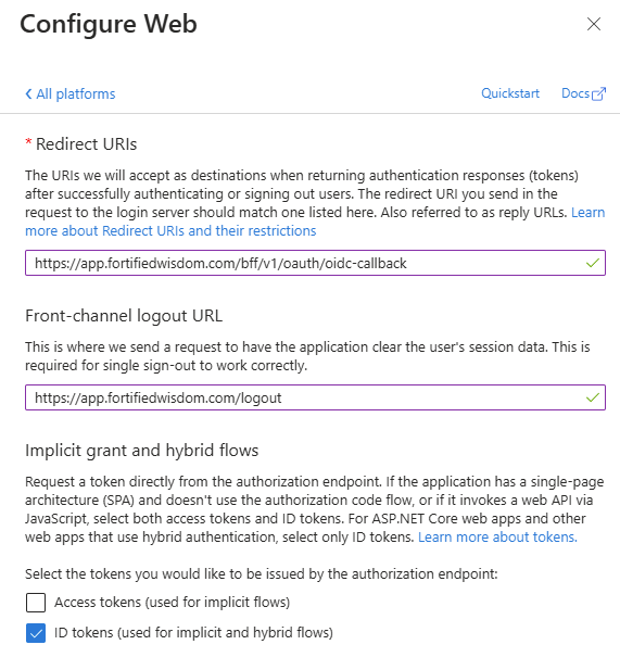Configure Web
