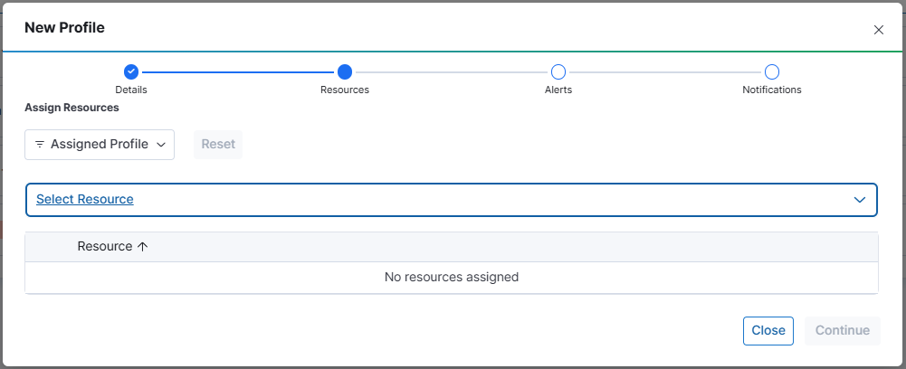 Profile Resources Page