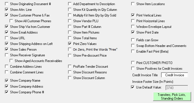 How to Set up Invoice Printer