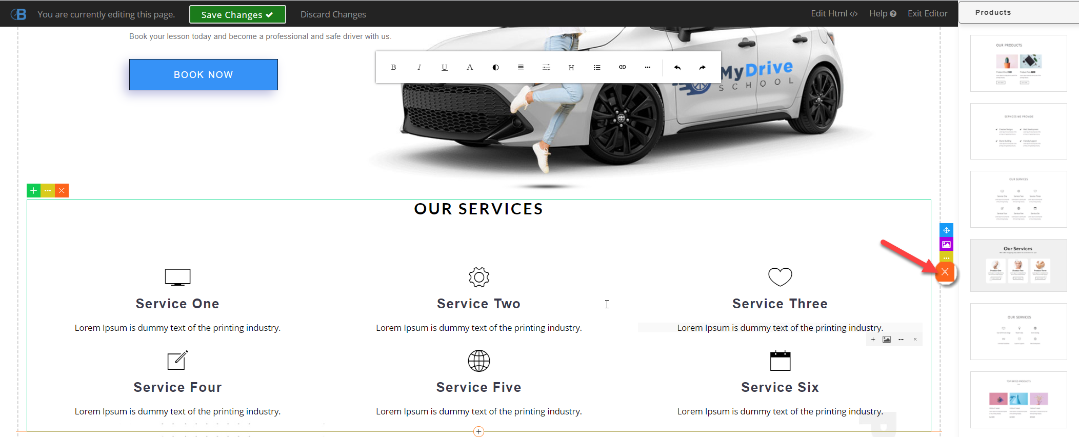 How to edit your website using the website editor