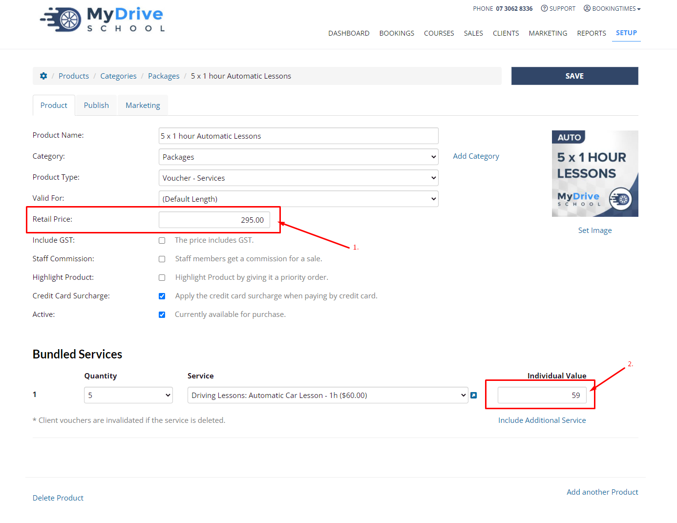 How to make a price change