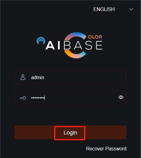 A screenshot of a login screen  Description automatically generated