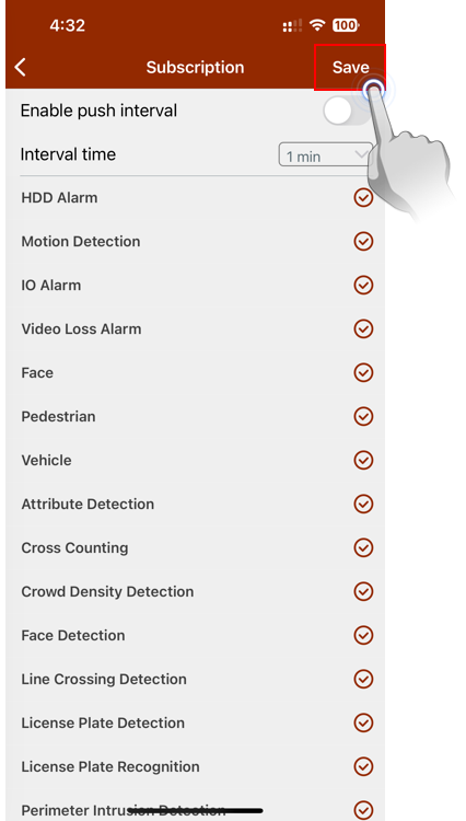 A screenshot of a checklist  Description automatically generated