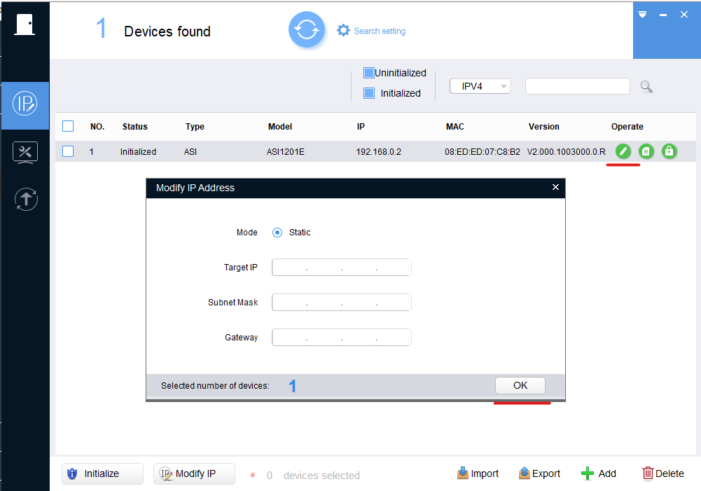 How to add ASI1201D-E to SmartPSS? - Access Control