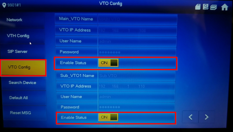 Multiple VTH and VTO Setup