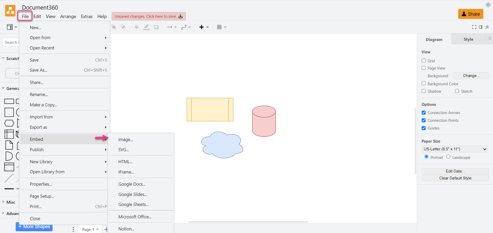 export image draw.io
