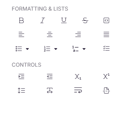 Formatting