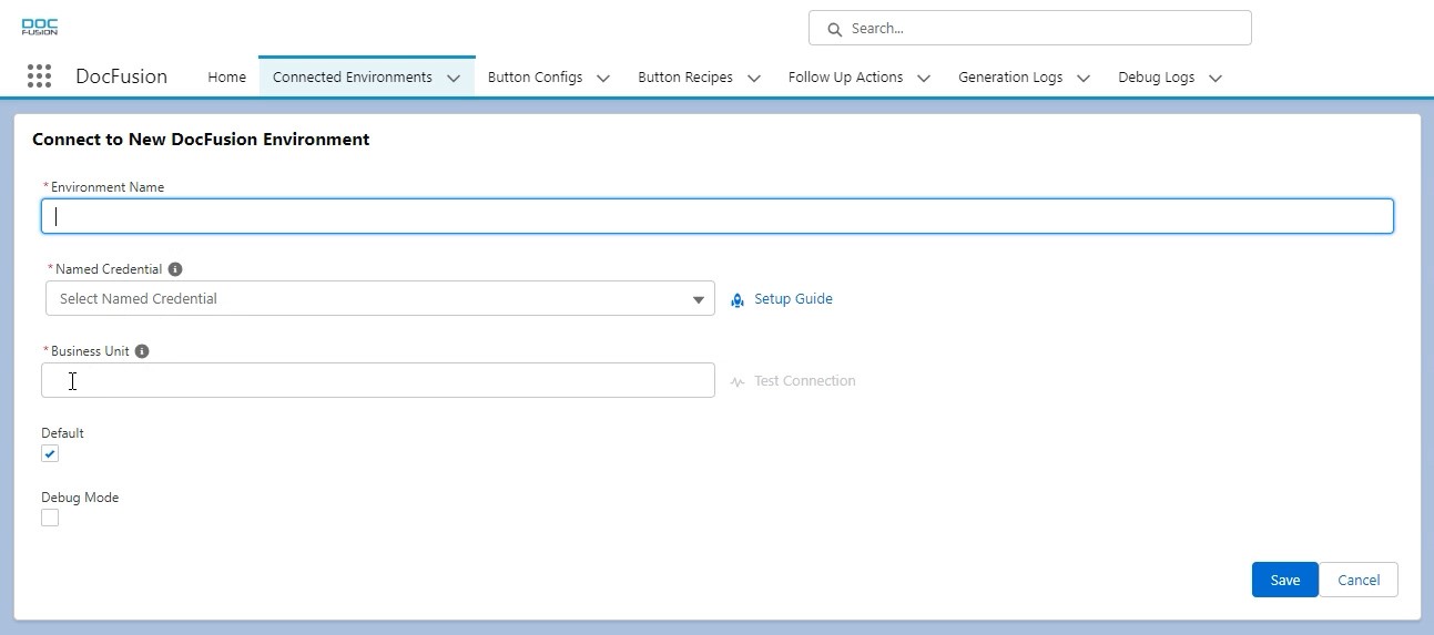 Setup a Connected Environment