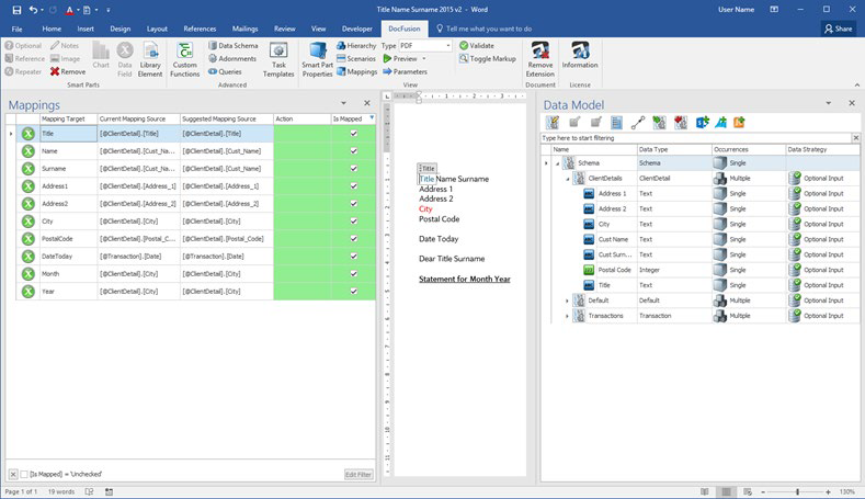 Template designing process