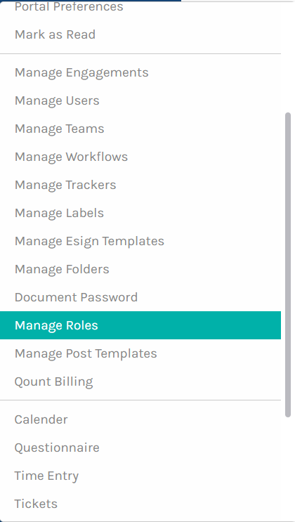 Managing User Roles