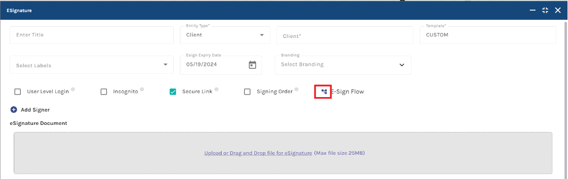 E-Sign Flow