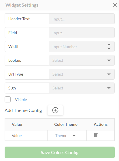 Columns Settings
