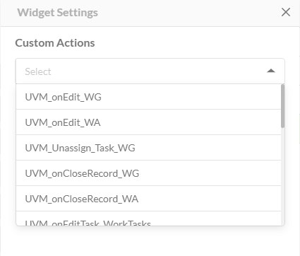 Custom Actions