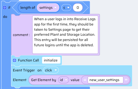 18 Snippet 1-1 Home - PageShow - Is length of settings = 0