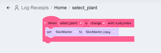 29 Snippet 1-10 Home page - Plant Change event