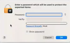 Keychain-password