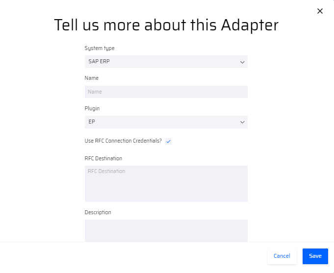 SAP adapter