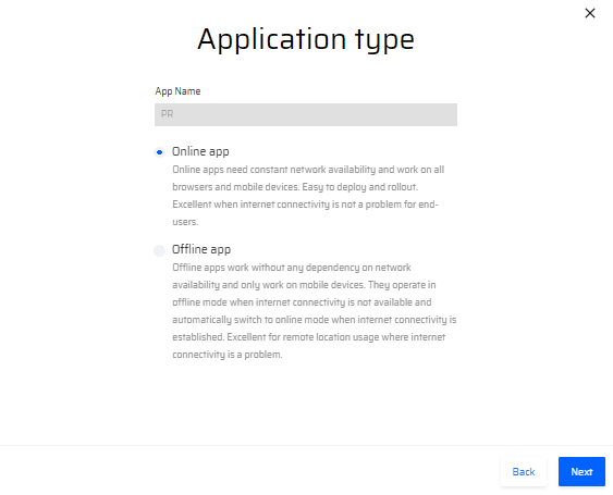 Application type