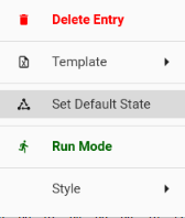 Dashboard Right-Click - Set Default State