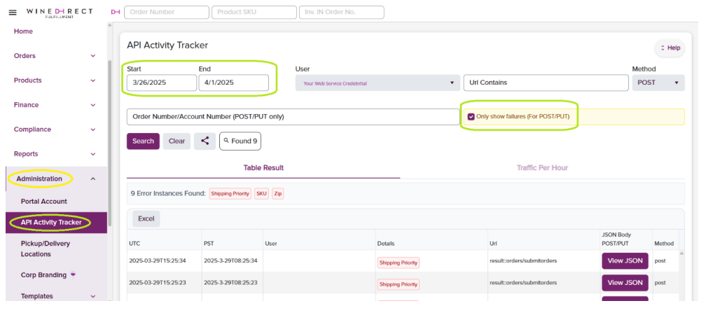 API Activity Tracker