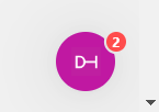 A purple circle with white letters and a red circle with a red circle with a red circle with a red circle with a white circle with a red circle with a red circle with a white circle with 
Description automatically generated