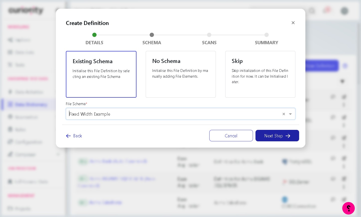 Select File Schema