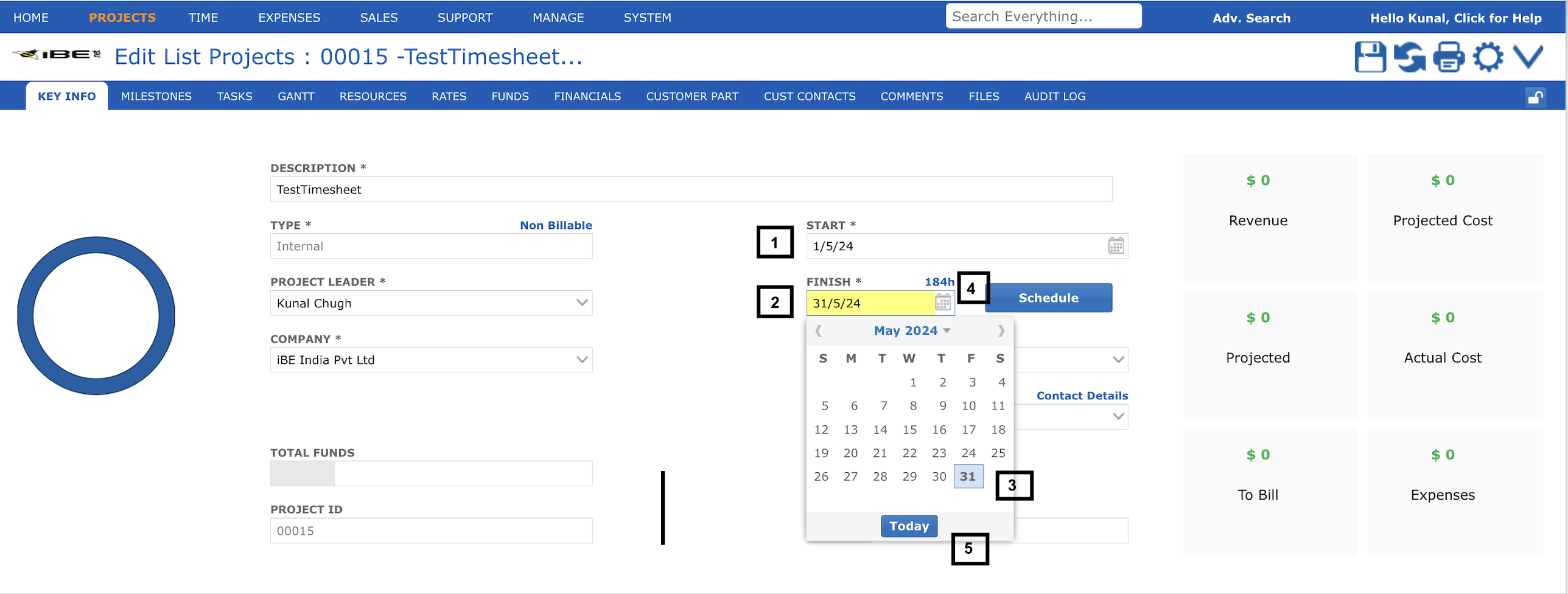 Changing Project Dates_1