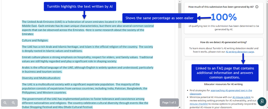 ai checker essay turnitin