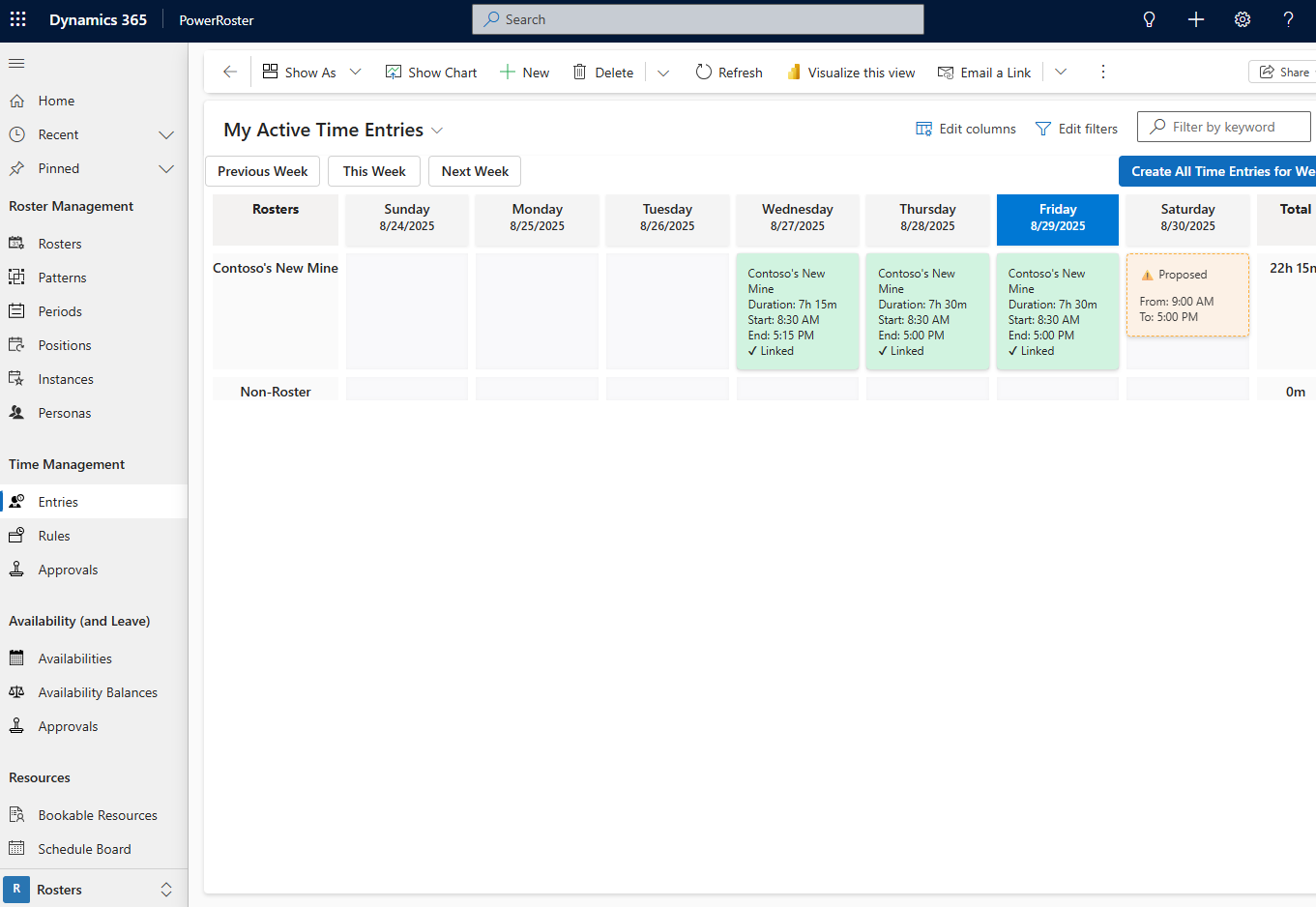 Time Entry Manager Control