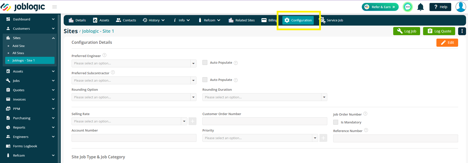 Assigning Default Document Templates to Sites