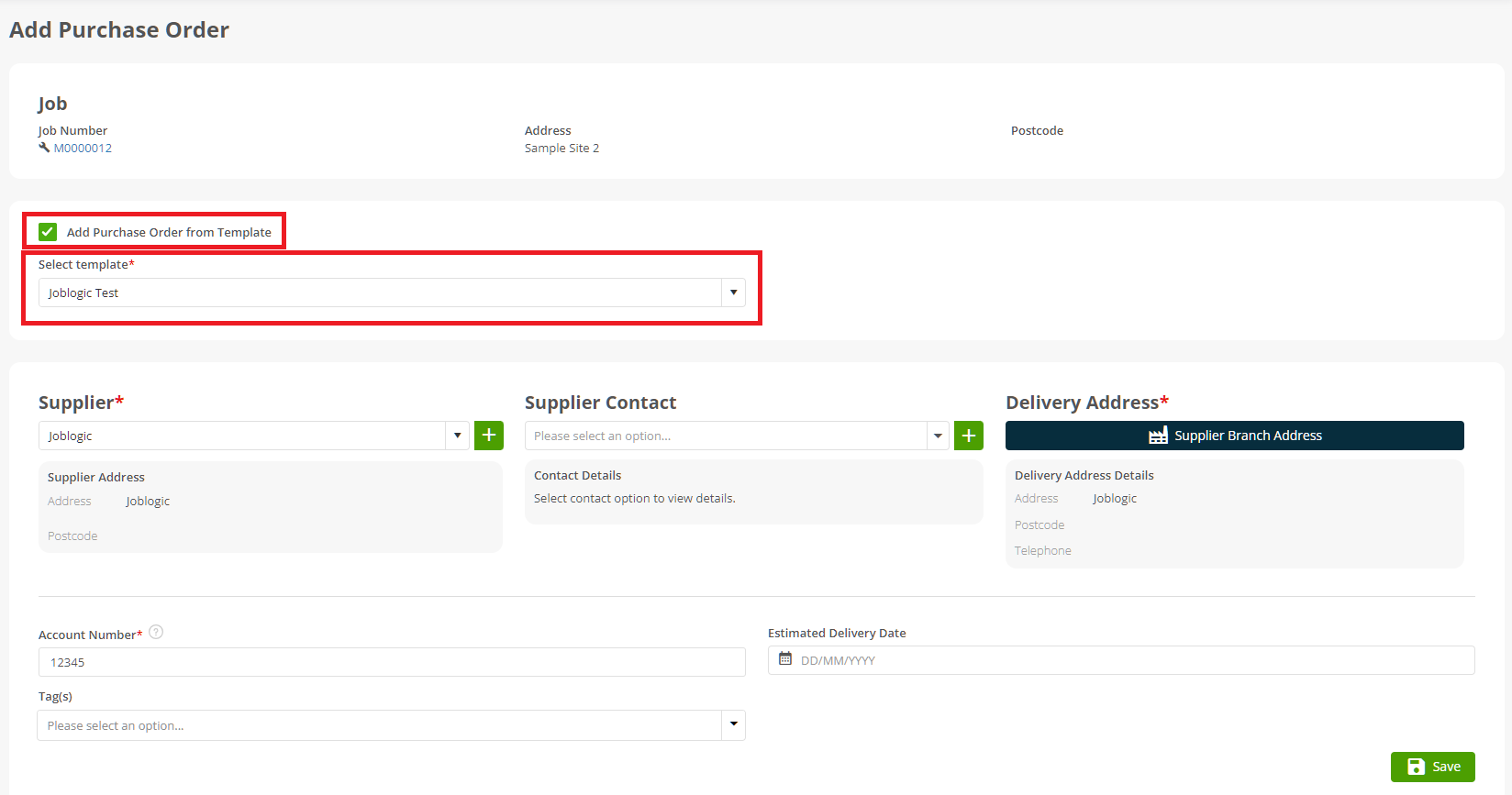 Purchase Order Templates