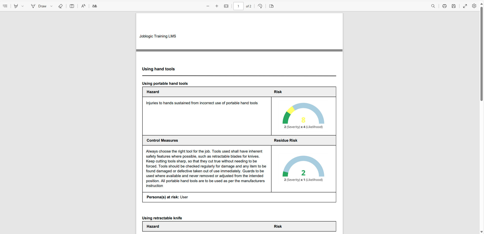 RAMs – Back Office User Guide