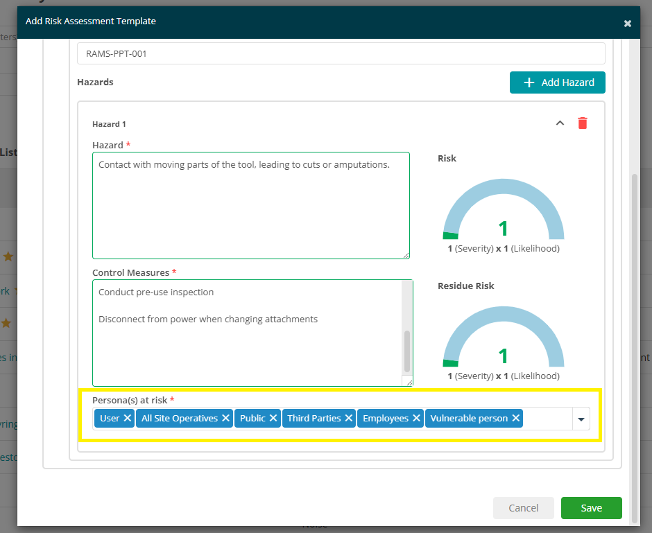 RAMs – Back Office User Guide