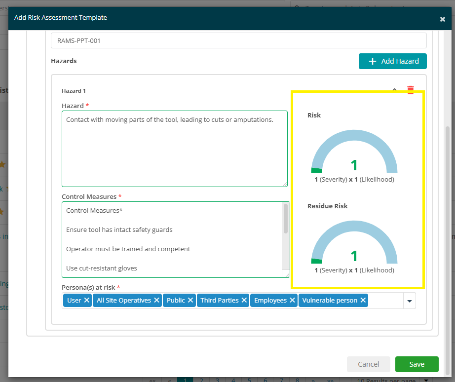 RAMs – Back Office User Guide