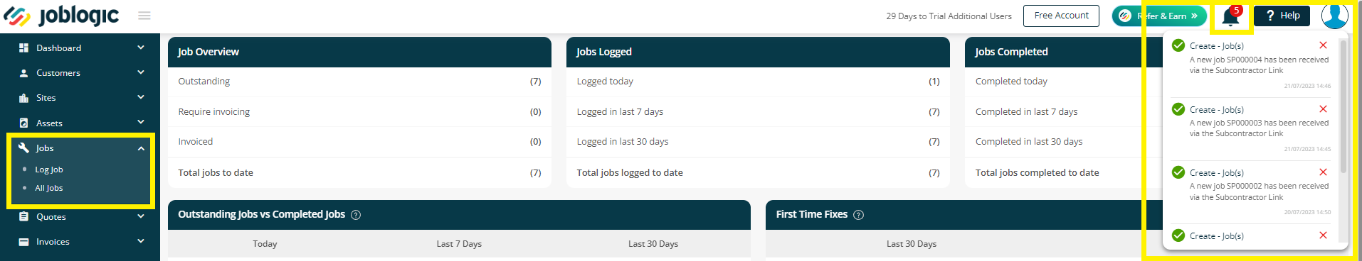 I am a subcontractor who uses joblogic