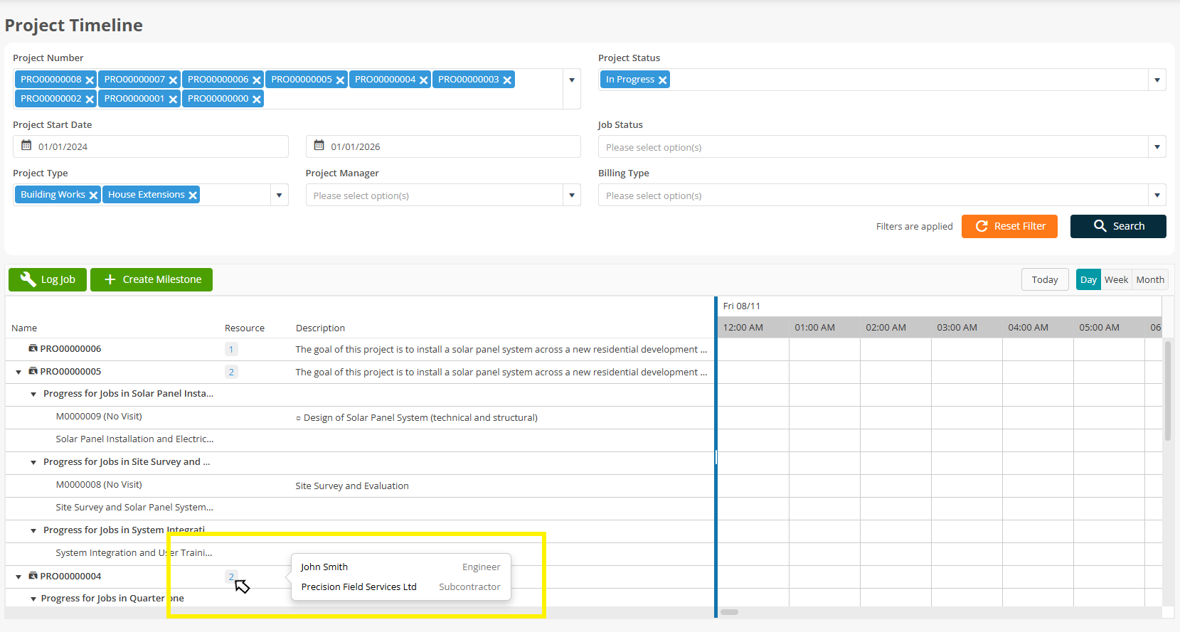 Project Timelines