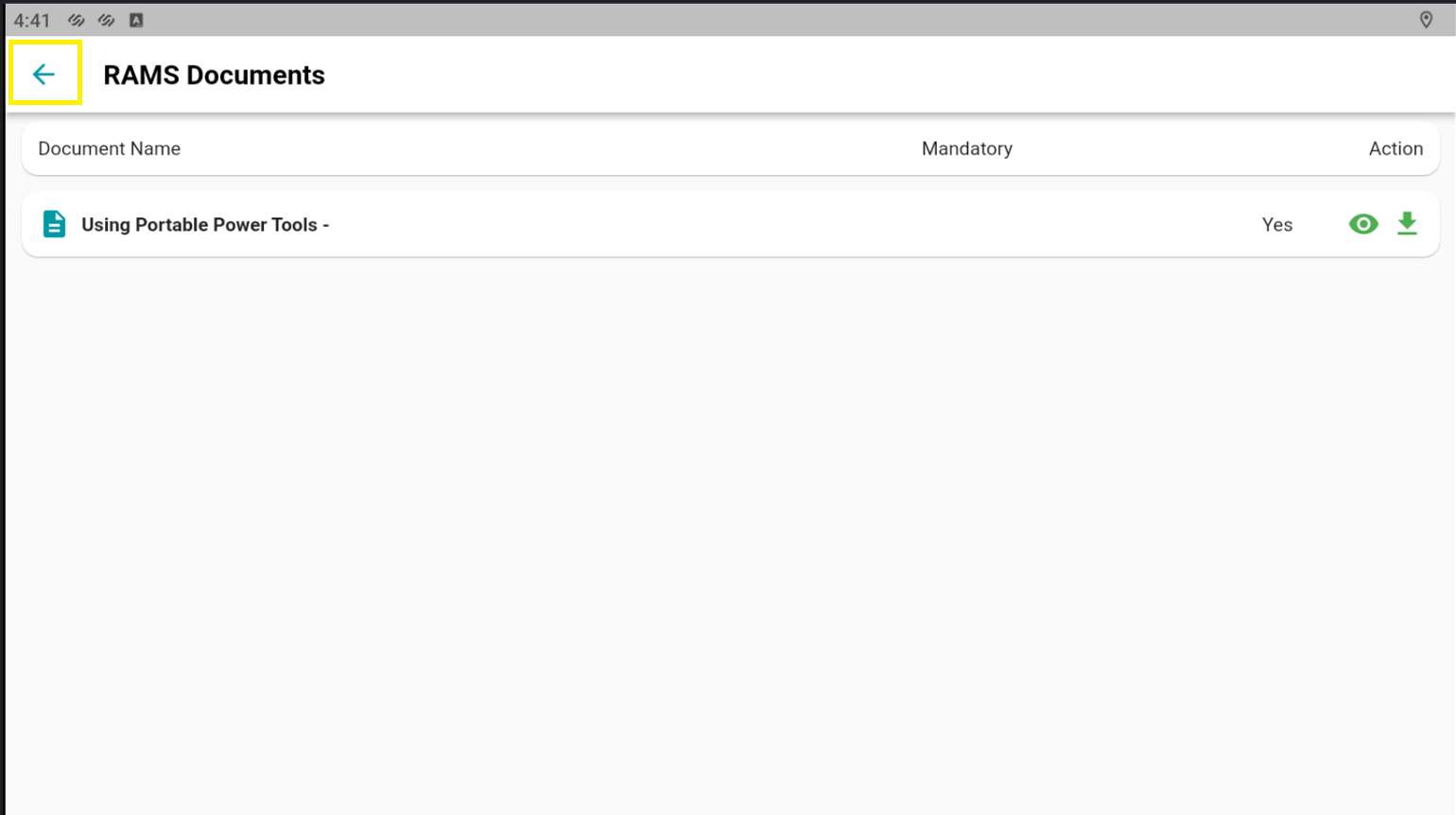 RAMs – Mobile App User Guide