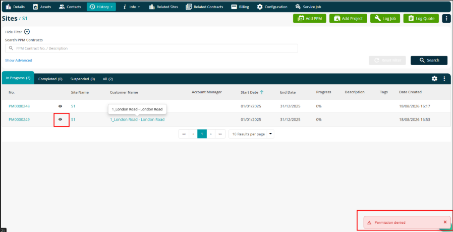 PPM Contract quick-view permission enforcement.png