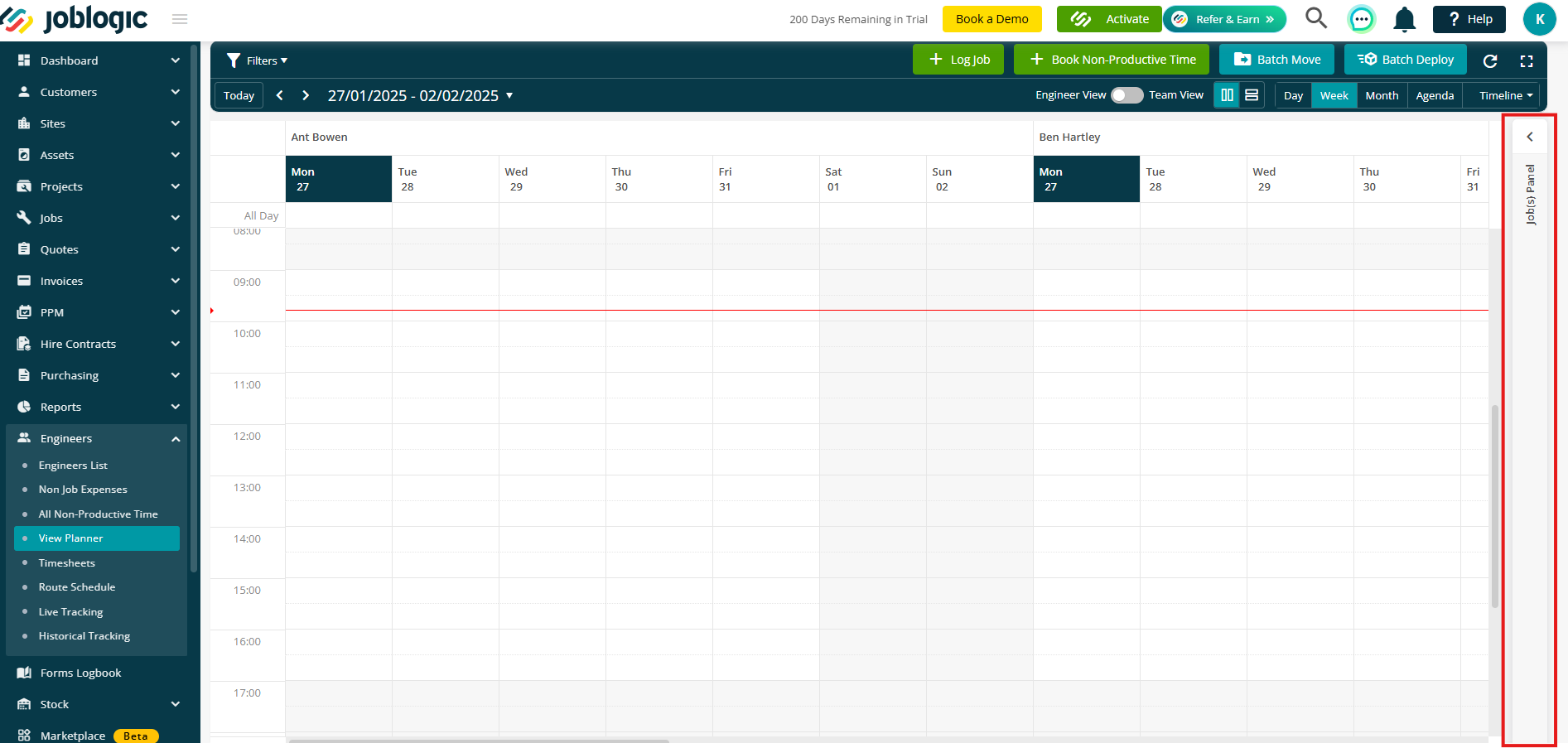 Assisted Scheduling