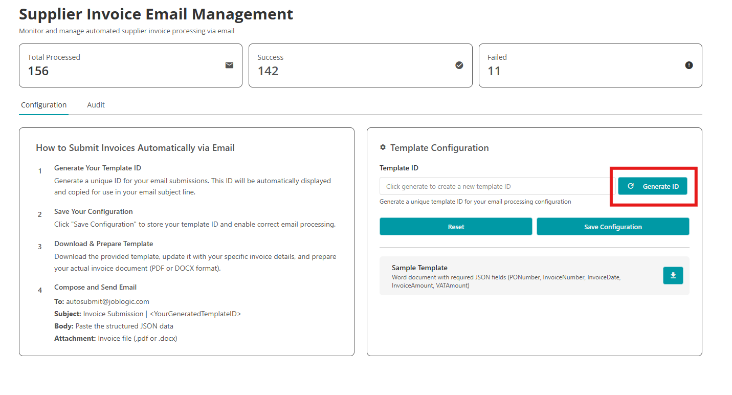 Supplier - Automated Invoices