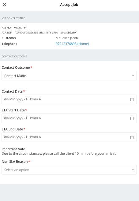 AXA on mobile