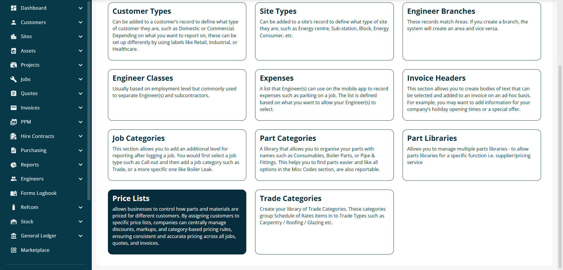 Joblogic Price Lists screenshot 82